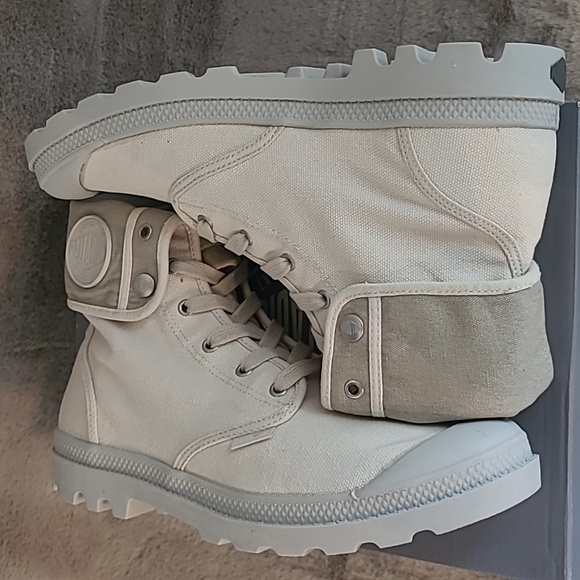 Palladium Men's Baggy High-Top Canvas Boots Vapor Metal Mens 12 - Picture 6 of 6